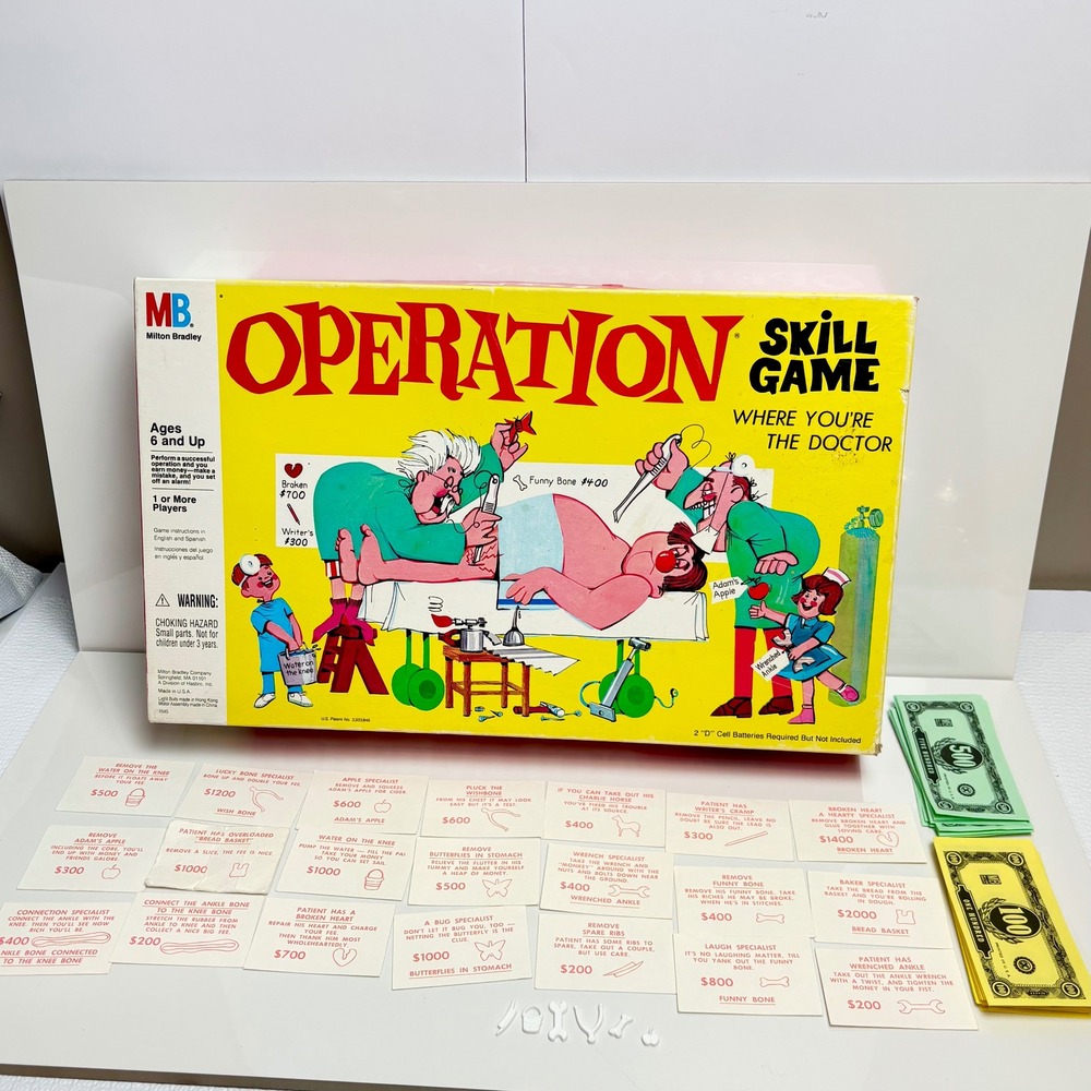 Vintage Game Operation 1965 Milton Bradley Skill Game Retro Toy - Picture 5 of 9